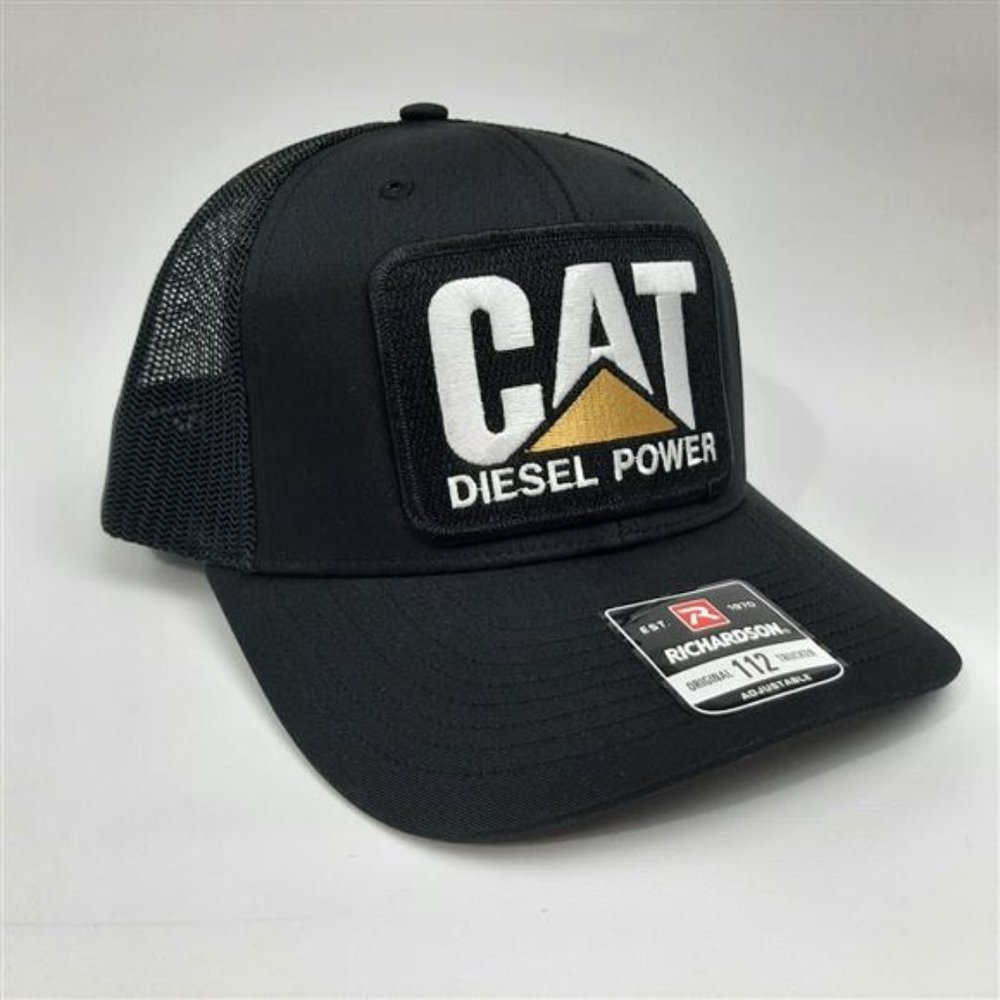 Retro Vintage Style Richardson 112 Trucker CAT Diesel Power Patch Tractor Hat - Picture 9 of 10
